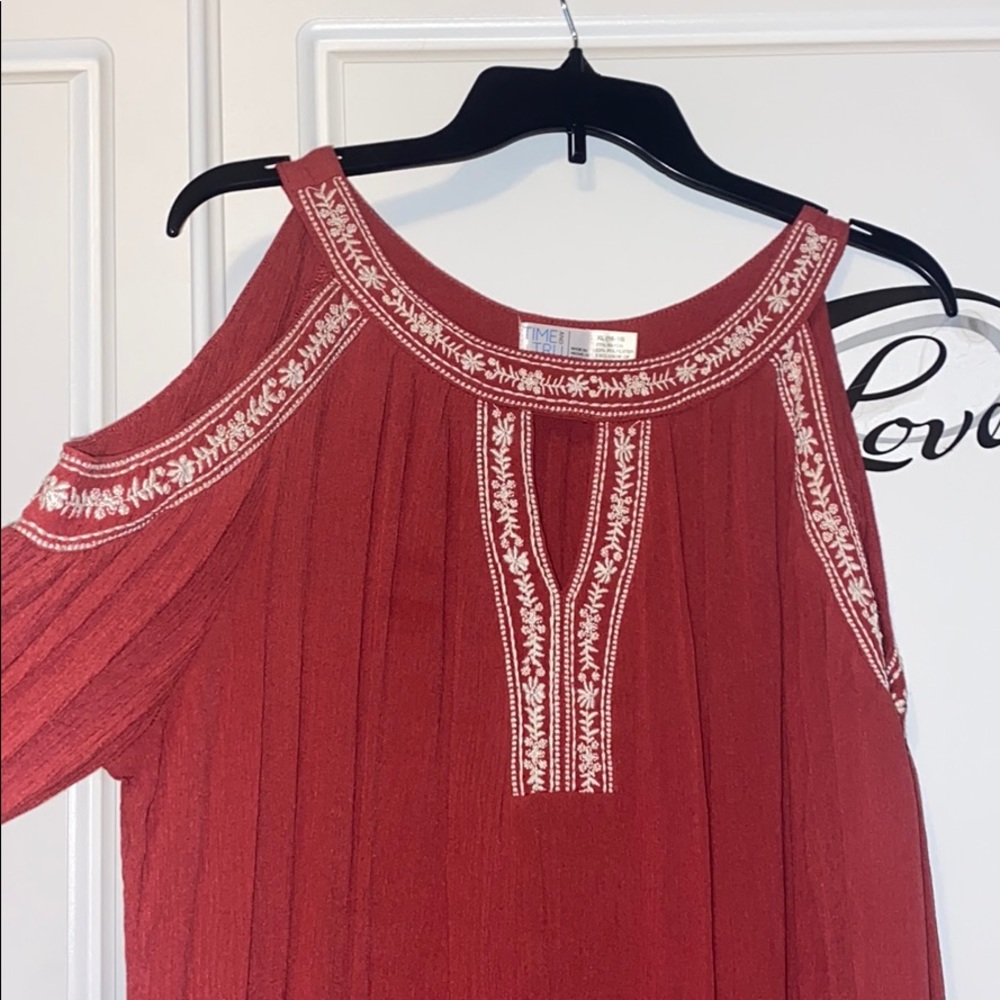 Cold shoulder dress